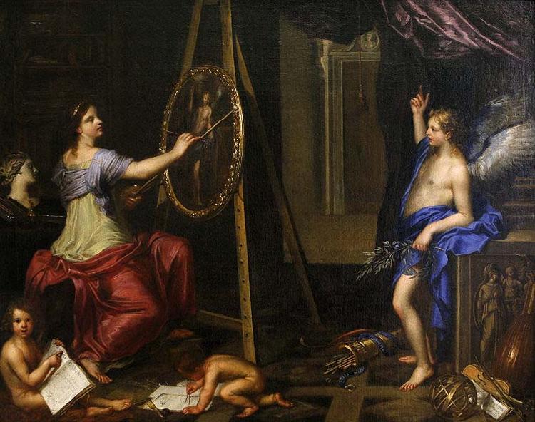 Charles Alphonse du Fresnoy Allegory of Painting, Musee des Beaux Arts, Dijon Germany oil painting art